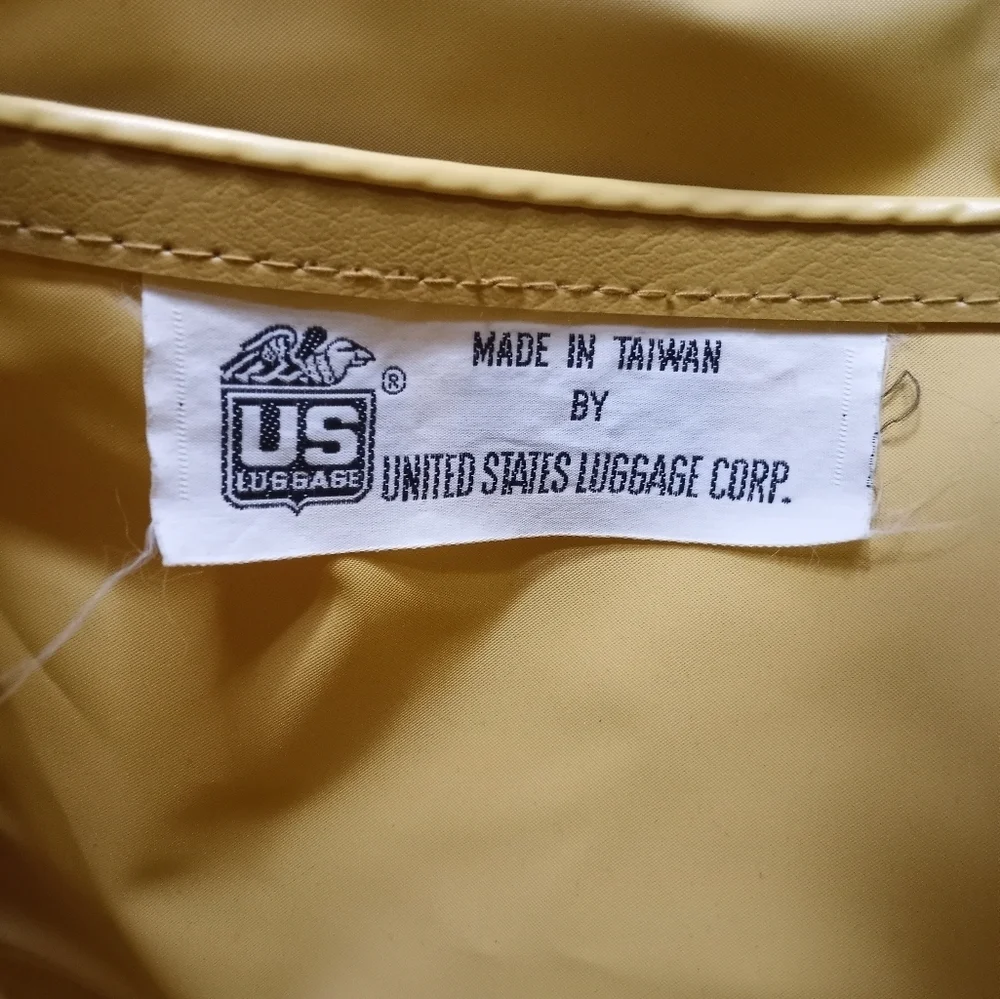Vintage Retro United States Luggage Corp Classic Shoulder Strap 70s 80s Carry On - Picture 5 of 9